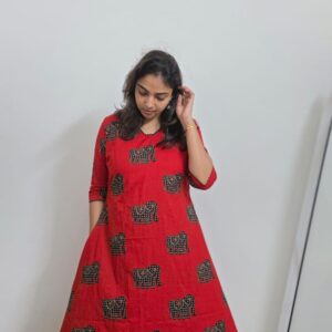 IMG-20260712-WA0005 Red ElephantPrint Kurta